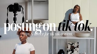 How To Post Consistent Content on Tik Tok | Content Creating Tips and Advice | Tik Tok Video Ideas