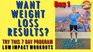 LOSE WEIGHT and SEE RESULTS with a 7 Day Walk at Home Interval Training Program | Series 2