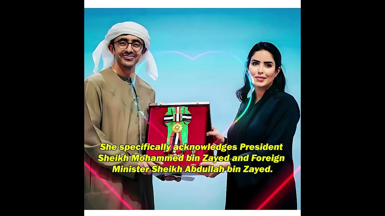UAE President with Hind bint Mana Al-Atiba, UAE ambassador in Germany 