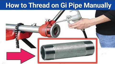 Making Thread on Gi pipe Manually | How to make GI pipe Threading in best way @BasicTechMehedi