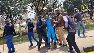 Eric Omondi arrested during ‘Play Kenyan content’ protest at Parliament