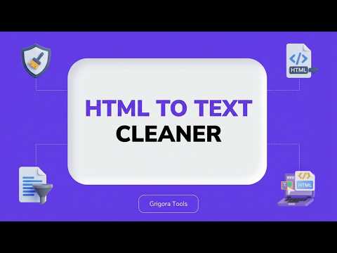 HTML to Text Cleaner | Strip All HTML Tags & Get Clean, Readable Text Instantly