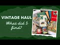 Antique  vintage shopping haul  california antiquing adventures  ephemera childrens books