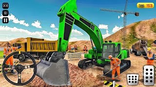 Heavy Excavator Simulator Gameplay | City Construction Truck Missions Android screenshot 2