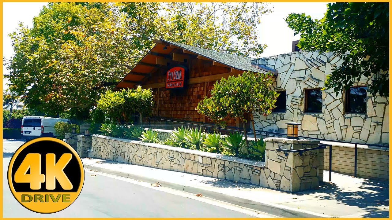 Driving Tour of Monarch Bay Plaza (Dana Point Shopping mall) [4K]