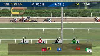 Gulfstream Park Carrera 3 - 17 de Agosto 2018