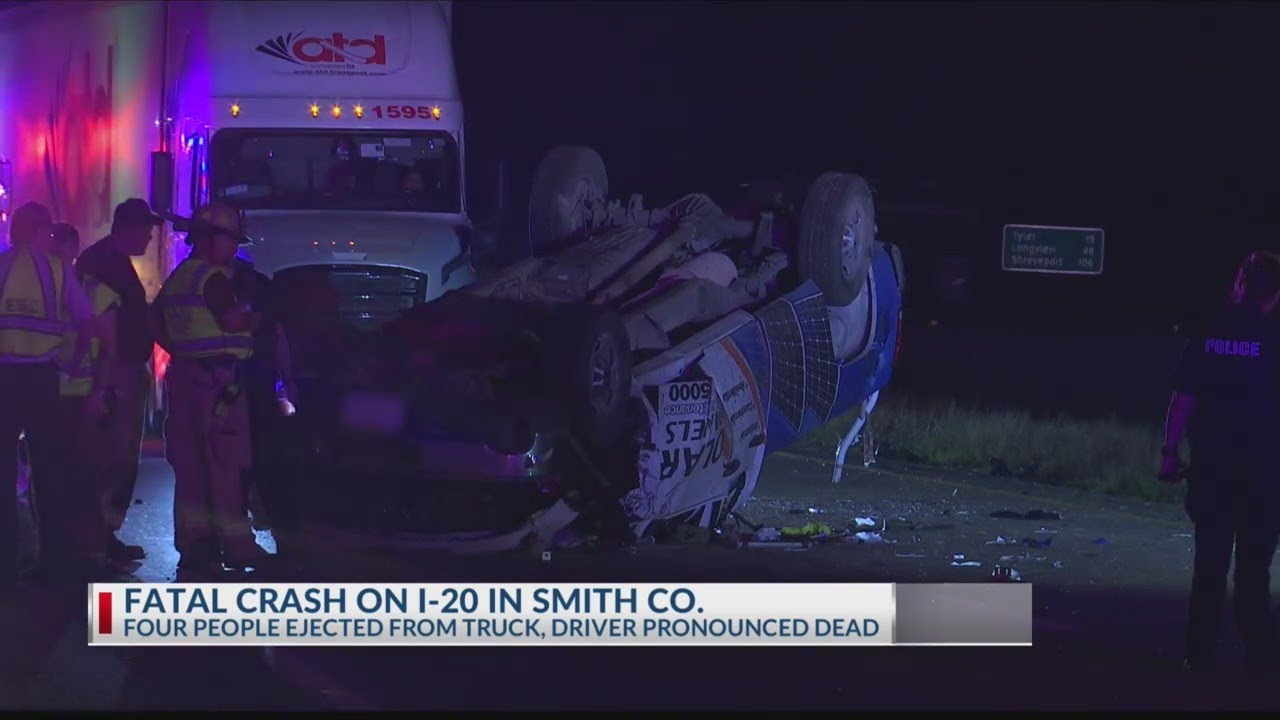 Several ejected, 1 dead after crash in Smith County - YouTube