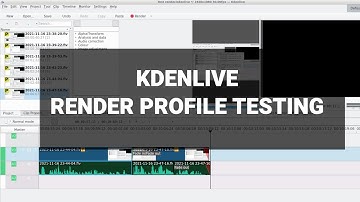 Testing Various Rendering Profiles In Kdenlive (GPU And CPU Rendering)