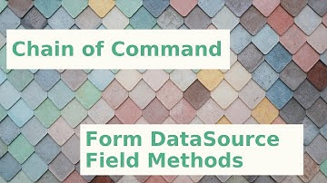 Microsoft Dynamics 365 F&O Chain of Command Form DataSource Field Methods
