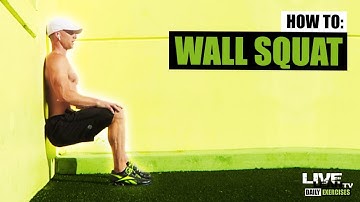 How To Do A WALL SQUAT | Exercise Demonstration Video and Guide