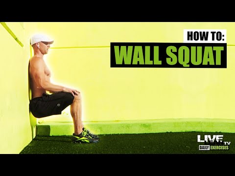 How To Do A WALL SQUAT | Exercise Demonstration Video and Guide