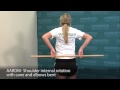 AAROM  Shoulder Internal Rotation -- Standing