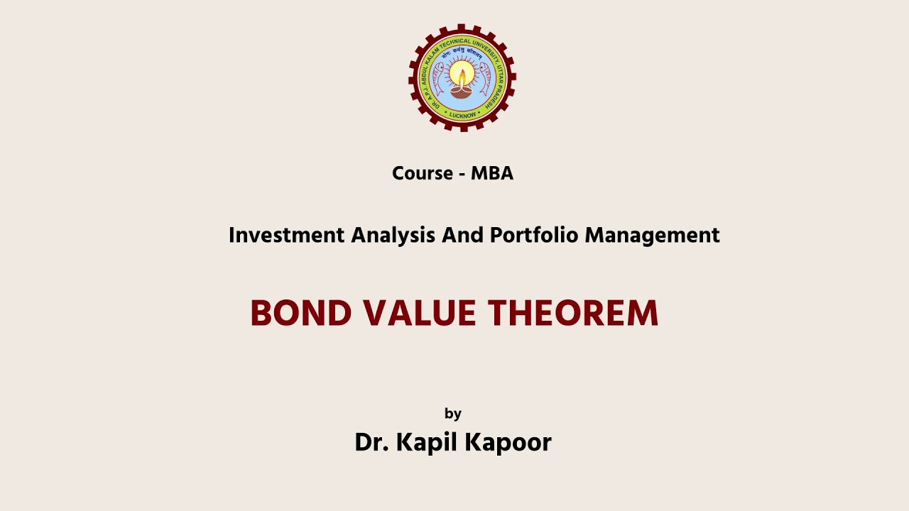 Valuation of Debentures/Bonds Bond Value Theorem | AKTU Digital Education