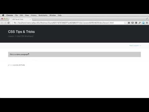 CSS Tips & Tricks: Use CSS Shorthand