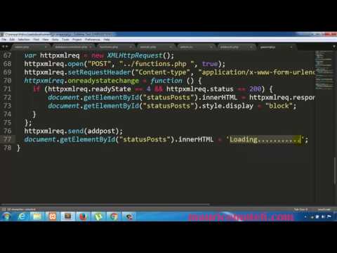 PHP Web Development   How To Make A Website Tutorial 37   Publish Insert Posts Ajax Gif  Loader