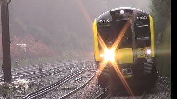 Weybridge - Basingstoke - SWR Class 450 Journey video