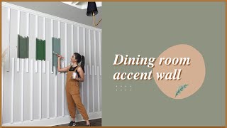 This will make your room look bigger| Updating builder grade home |Accent wall ideas for dining room screenshot 2