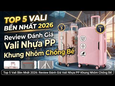 🎥 Top 5 Vali Kéo Bền Nhất 2026: Review Đánh Giá Vali Nhựa PP, Khung Nhôm Chống Vỡ — Video review, click xem trên YouTube