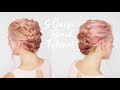 Pretty braided upstyle - S Curve braid tutorial