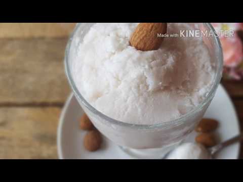 Granita alle mandorle variegata al caffÃ¨