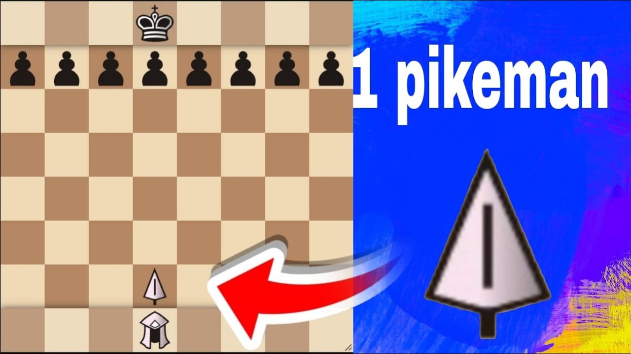 Pawn Army vs Single Pikeman || Chess Battle Challenge || One Spear. Eight Pawns. Total War!