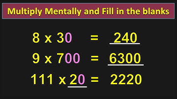 Class 3 | MULTIPLICATION WORKSHEET and MENTAL MATH concepts | PMCE