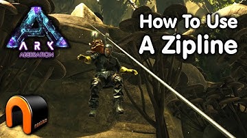 ARK - HOW TO USE A ZIPLINE on Aberration