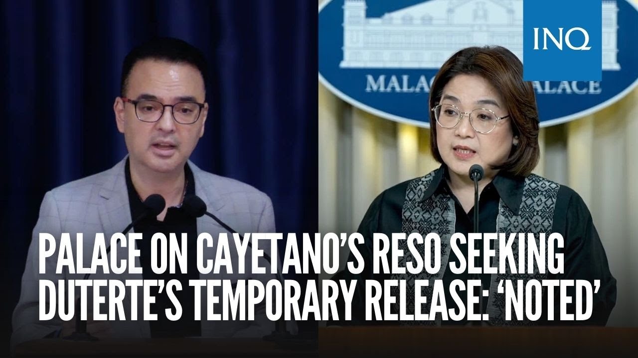 Palace on Cayetano’s reso seeking Duterte’s temporary release: ‘Noted’