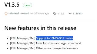 Intels Arc Big Battlemage GPU Shows up in XPU Manager Changelog