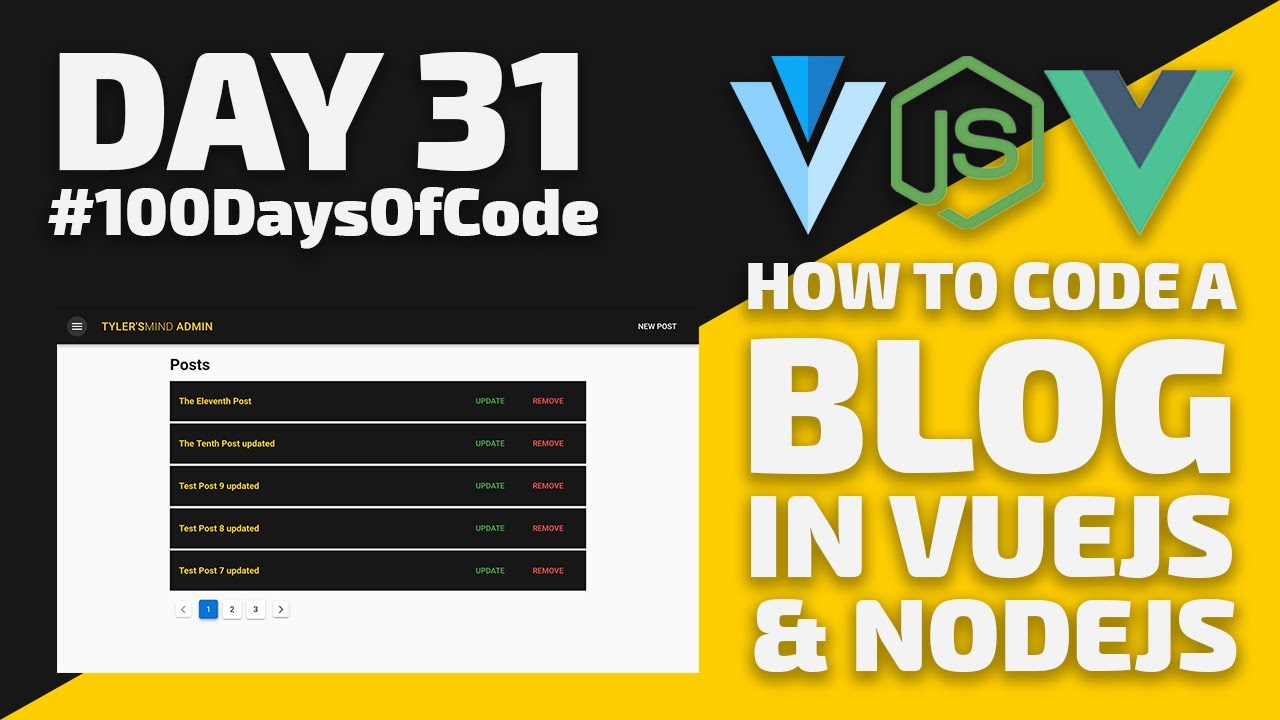 How to Code a BLOG in VueJS & NodeJS - Vuetify