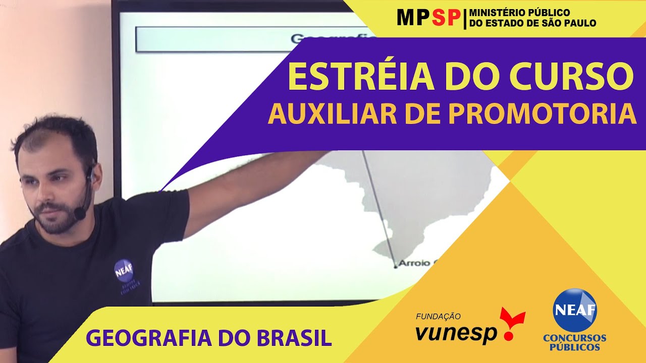 Geografia do Brasil – Questões Auxiliar do MPSP Vunesp 2019