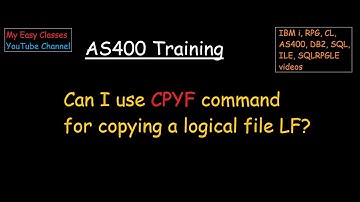 Can I use CPYF command to copy logical file in AS400
