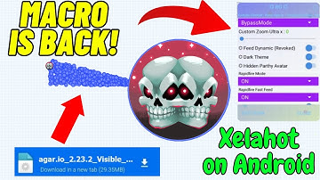 New Macro Xelahot Agario Mod Menu with Zoom + Epic Clips for Android and iOS
