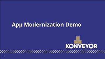 Modernizing and Migrating An N-tier Application to Kubernetes With Open-source Tools Demonstration