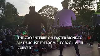 B2C ENT PERFORMING AT THE ZOO ENTEBBE ON EASTER MONDAY...