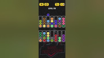 Ball Sort Puzzle | Level 175 | No Extra tube | Single Level