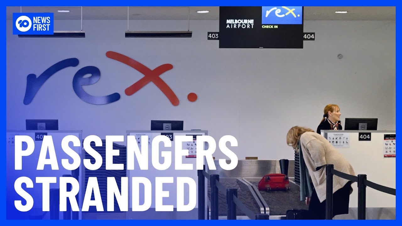 Rex Airline Passengers Stranded | 10 News First - YouTube