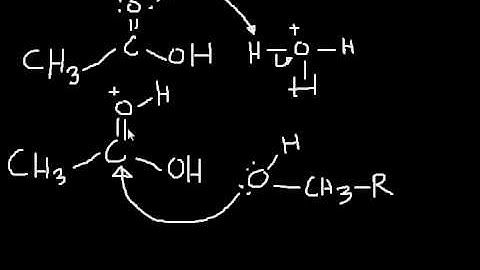 Esterification Mechanism: making an ester from a carboxylic acid and an alcohol