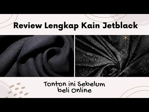 Bahan Jetblack Hitam