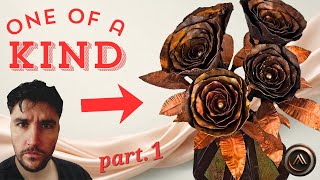 How I made a COPPER rose Bouquet. Part 1
