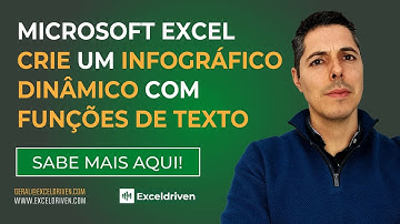 Microsoft Excel – Crie um infográfico dinâmico com funções de texto.