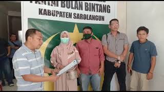 Ketua DPC PBB Sarolangun Serah Surat Mandat dan SK ke 7  PAC Kecamatan
