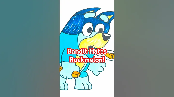Shonky Bluey Animation - Bandit Hates Rockmelon! #bluey #kidsshorts