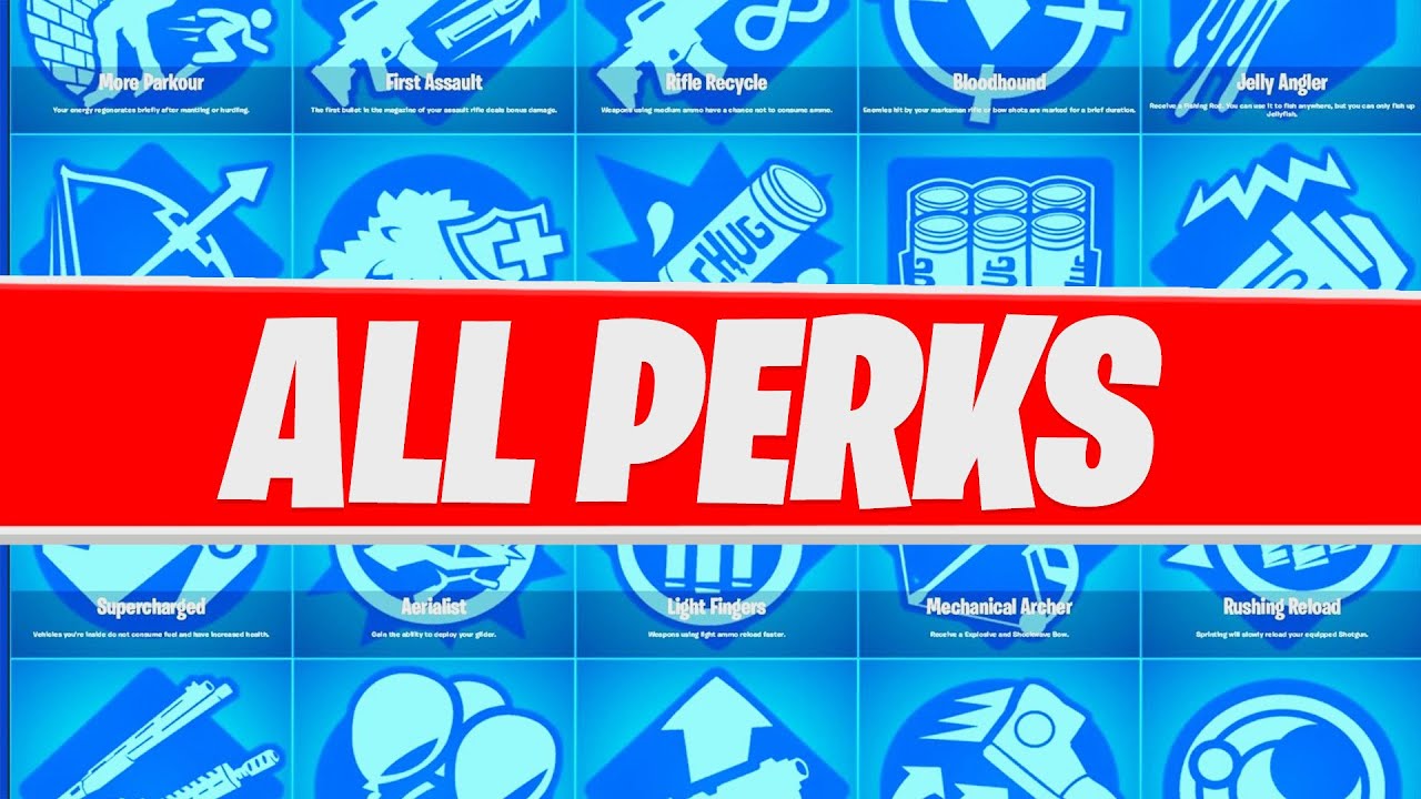 BEST FORTNITE PERKS In Chapter 4! [ALL AUGMENTS & PERKS EXPLAINED
