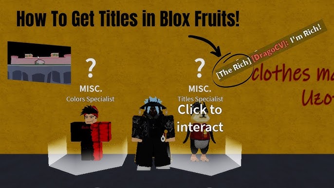 How I Obtained The RAREST TITLE In Blox Fruits 