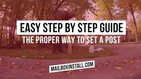 How to Properly Set a 4 x 4 Post for your Mailbox - Easy Step by Step Guide by MailboxInstall com