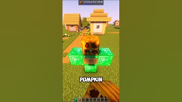 How To Make a Emerald Golem In Minecraft / Minecraft