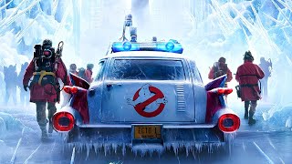 Ghostbusters old and new team up to defeat a ghost that freezes everything around it