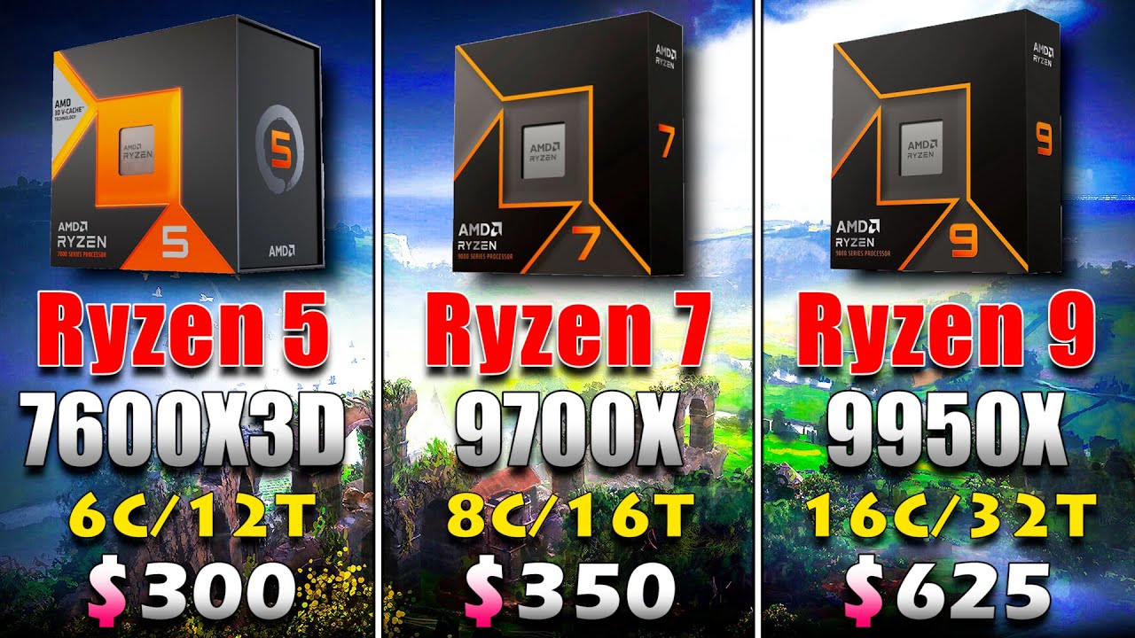 Ryzen 5 7600X3D Vs Ryzen 7 9700X Vs Ryzen 9 9950X PC Gameplay Tested ryzen-5-7600x3d-vs-ryzen-7-9700x-vs-ryzen-9-9950x-pc-gameplay-tested