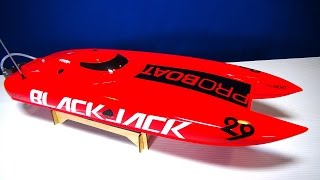 RC ADVENTURES - Unboxing the Blackjack 29 BL Catamaran RTR Radio Control Speed Boat